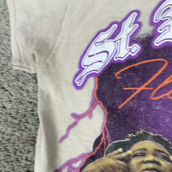 Rod Wave Shirt Mens Medium Beige Purple St Petersburg Florida Rap Hip Hop Casual - Picture 9 of 15